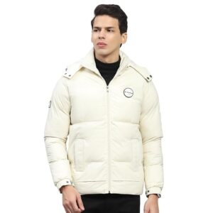 Mens Solid Hood Full Sleeve Jacket